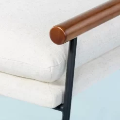 Cushioned Metal & Wood Bench - Cream/Black - Hearth & Hand™ With Magnolia -Home Style Deals Store GUEST 31d32cd8 6e8f 42a8 ba93 0f4864c8073d