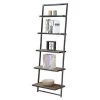 72.25" Laredo 5 Tier Ladder Bookcase/shelf Natural/Antique Black - Breighton Home