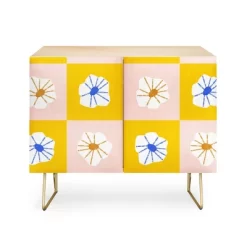 Maritza Lisa White Checkered Flowers Credenza - Deny Designs 9 Maritza Lisa White Checkered Flowers Credenza - Deny Designs -Home Style Deals Store GUEST 337031a4 cd13 4b76 a4ee 29cfa2a4f4bd