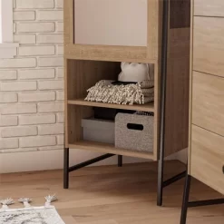 Bushwick Wardrobe Natural - Novogratz -Home Style Deals Store GUEST 33bf504e f48e 48ef a45c 15e723b7d5f6