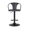 Eagle Adjustable Barstool Gray/Black - Armen Living