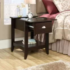 Sauder Shoal Creek Smart Center Side Table Jamocha Wood Finish -Home Style Deals Store GUEST 35de4985 4a45 4202 a34b d9b41674fdec