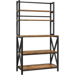 Yaheetech 5-Tier Kitchen Baker's Rack Utility Storage Shelf With 5 Shelves & Adjustable Feet -Home Style Deals Store GUEST 36260c66 99bb 44e4 9fee ce71482049f4