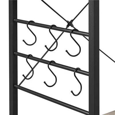 Yaheetech Vintage Kitchen Island Baker's Rack With Power Outlet Utility Microwave Stand 3 Yaheetech Vintage Kitchen Island Baker's Rack With Power Outlet Utility Microwave Stand - Image 3