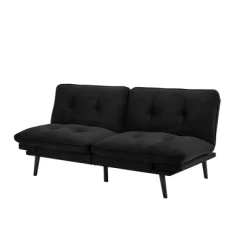 Finley Convertible Futon Sofa Bed Black - Serta -Home Style Deals Store GUEST 38121e83 dc94 4283 b7b0 041ee87cf536