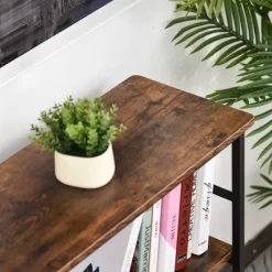 HomCom 3-Tier Industrial Style Storage Metal Wooden Shelf -Home Style Deals Store GUEST 383ad669 41d7 4faa 8a13 6bbf377be7bf