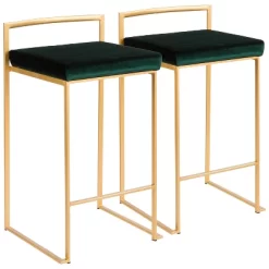 Set Of 2 27" Fuji Contemporary Counter Height Barstool - Lumisource -Home Style Deals Store GUEST 383f2d6c a773 4726 9a2c 6383516af11e