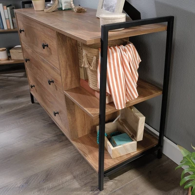 North Avenue 3 Drawer Horizontal Chest Sindoori Mango - Sauder 5 North Avenue 3 Drawer Horizontal Chest Sindoori Mango - Sauder - Image 5