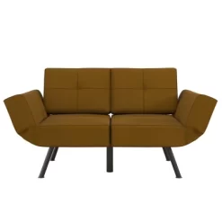 RealRooms Euro Upholstered Tufted Loveseat Futon With Storage Pockets -Home Style Deals Store GUEST 3aae8b57 ca76 412d aaba bb90966788a9