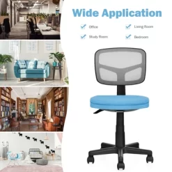 Tangkula Armless Mesh Office Chair Ergonomic Swivel Computer Desk Chair Height Adjustable Task Chair For Adults And Kids -Home Style Deals Store GUEST 3ab4aba3 c489 463f b36b f37cd4da2d60