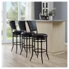 Rachel Swivel Barstool Black With Cushion - Crosley