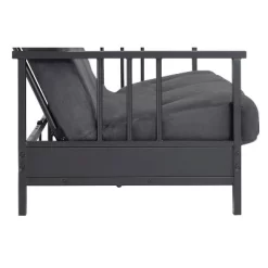 Full Harlow Metal Arm Futon Black/Gray - Room & Joy -Home Style Deals Store GUEST 3b49ad45 6cb5 4d9d 9507 8057f004ce50