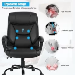 Costway Big & Tall 500lb Massage Office Chair E Xecutive PU Leather Computer Desk Chair 16 Costway Big & Tall 500lb Massage Office Chair E Xecutive PU Leather Computer Desk Chair -Home Style Deals Store GUEST 3b6dfcbb 546e 41ec ac9c 91df8302a1c1
