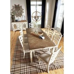 Realyn Rectangular Extendable Dining Table Chipped White - Signature Design By Ashley -Home Style Deals Store GUEST 3b7d1be3 1fa7 4a72 a9c5 4629bbf560da