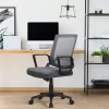 Yaheetech Adjustable Mid-Back Office Chair Computer Chair With Wheels