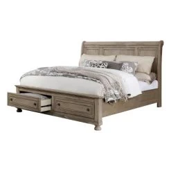 2pc Queen Earl Bedroom Set With Nightstand Gray - HOMES: Inside + Out -Home Style Deals Store GUEST 3c36f89a c01c 4d15 9924 ed0c485788fb