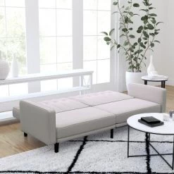 Merrick Lane Mid Century Modern Split-Back Sofa Futon With 3 Recline Positions -Home Style Deals Store GUEST 3c6dcc65 3ba3 4fcf 9629 355e90522b8a