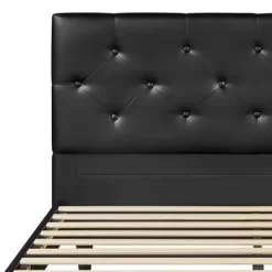 Yaheetech Classic Faux Leather Upholstered Bed Frame Platform Bed -Home Style Deals Store GUEST 3c7d22a8 c732 429a 967e 55cd91e3c1f6