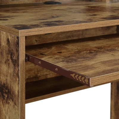 Designs2Go Student Desk With Magnetic Bulletin Board And Shelves - Breighton Home 3 Designs2Go Student Desk With Magnetic Bulletin Board And Shelves - Breighton Home - Image 3