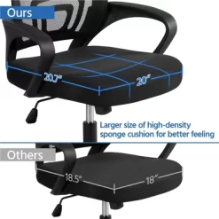 Yaheetech Adjustable Ergonomic Computer Chair Office Chair -Home Style Deals Store GUEST 3cdbff90 deae 4003 bebc 45a06e4b43d1