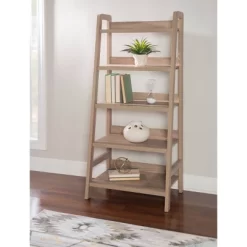 60.13" 5 Shelf Bookshelf Gray - Linon -Home Style Deals Store GUEST 3d0936d0 78fb 4e3c 8dd8 0c65701bfcdf