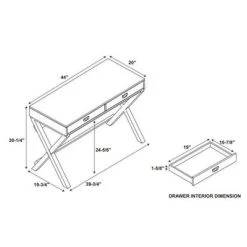 Peggy Wood Writing Desk With Drawers - Linon -Home Style Deals Store GUEST 3e3ce683 bbe7 4cb9 a377 588f752af1b4