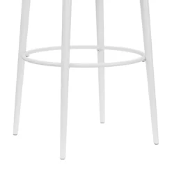 Aubrie Backless 26" Swivel Counter Height Barstool Off White/Silver - Hillsdale Furniture -Home Style Deals Store GUEST 3e4fcdc3 99f6 444d 8229 508886d4bc16