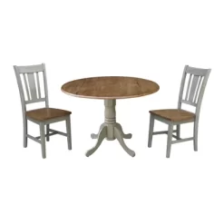 42" Mase Dual Drop Leaf Table With 2 San Remo Side Chairs - International Concepts -Home Style Deals Store GUEST 40244257 4bec 4c7a 8d6c 6ea03ac3b565