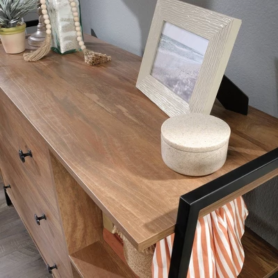 North Avenue 3 Drawer Horizontal Chest Sindoori Mango - Sauder 2 North Avenue 3 Drawer Horizontal Chest Sindoori Mango - Sauder - Image 2