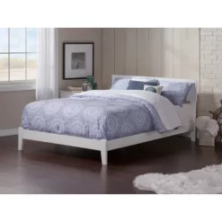 King Orlando Platform Bed White - AFI