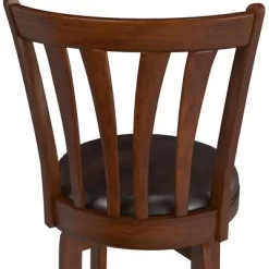 25.5" Savana Swivel Counter Height Barstool Cherry/Black - Hillsdale Furniture -Home Style Deals Store GUEST 40e88e31 1ca3 4856 a403 3c907e67dc90