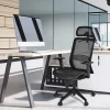 Costway Ergonomic High Back Mesh Office Chair Recliner Task Chair W/Hanger GreyBlack