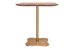 Inmod Bodhi Wood Side Table Gold/Walnut -Home Style Deals Store GUEST 41626c4f 22dc 4047 a6f0 bbfc23dd27d6