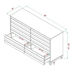 Ilya Solid Wood Modern Panel Front 6 Drawer Dresser - Saracina Home 29 Ilya Solid Wood Modern Panel Front 6 Drawer Dresser - Saracina Home -Home Style Deals Store GUEST 444194b5 0b39 45be 9090 0d7dbeceade2