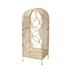Twine Trellis Wine Rack, Holds 7 Bottles, Gold Countertop Wine Storage, Cast Iron -Home Style Deals Store GUEST 44602673 732e 44ac 9ed3 9a0bee96f1dd