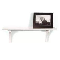 7.5" X 35" Mission Shelf With Bracket White - InPlace -Home Style Deals Store GUEST 451983d0 064b 4c75 9c02 d5a1ca3ef26e