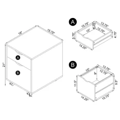 Noorvik 7 Drawer Writing Desk Set With 2 File Cabinets Dark Oak - Coaster -Home Style Deals Store GUEST 4563ab22 a03a 4ddd b2e7 4050ab36fdbc