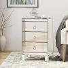 Bandara Modern 3 Drawer Cabinet Silver - Christopher Knight Home