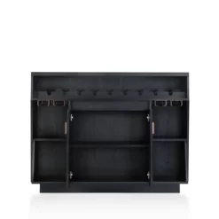 Veritte Contemporary 9 Bottle Buffet Black - MiBasics -Home Style Deals Store GUEST 46423fda f9ec 40c4 9147 c109ced35344