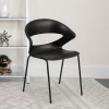 Flash Furniture HERCULES Series 440 Lb. Capacity Black Stack Chair