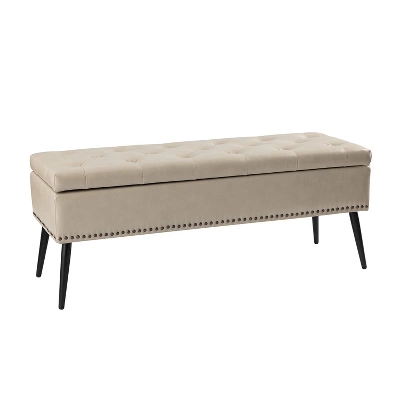 Arnold Upholstered Flip Top Storage Bench With Tufted Design | ARTFUL LIVING DESIGN 12 Arnold Upholstered Flip Top Storage Bench With Tufted Design | ARTFUL LIVING DESIGN - Image 12
