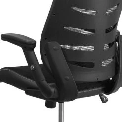 Emma And Oliver High Back Black Mesh Swivel Ergonomic Office Chair With Adjustable Flip-Up Arms -Home Style Deals Store GUEST 47dba6dd 3b09 487c 86a0 d3b4bd52bc09