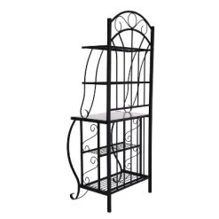 Valencia Baker Rack Storage Unit Metal/Black - Boraam Industries -Home Style Deals Store GUEST 4991175e 2ba5 4f89 8c78 372bcee0ff74