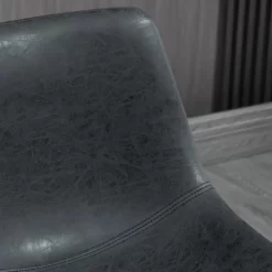 HOMCOM Counter Height Bar Stools Set Of 4, Vintage PU Leather Barstools With Footrest For Dining Room, Home Bar, Kitchen, Black -Home Style Deals Store GUEST 49df7c55 7a14 4de9 a38e f9a43079d97a