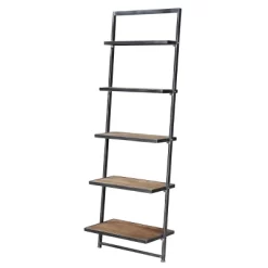 72.25" Laredo 5 Tier Ladder Bookcase/shelf Natural/Antique Black - Breighton Home -Home Style Deals Store GUEST 49fb6ff4 b141 4085 9f77 23b7412c1b3e