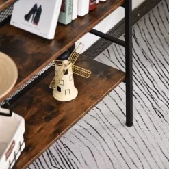 HomCom 3-Tier Industrial Style Storage Metal Wooden Shelf -Home Style Deals Store GUEST 4a6fc153 5ec5 4ea5 933c 7bb3658a9a73