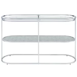 Javete Glam 1 Shelf Sofa Table Chrome - HOMES: Inside + Out -Home Style Deals Store GUEST 4ac383f7 8487 41d0 a93d 2982a167903e