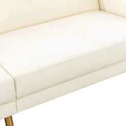 Lanna 76"Wide Vegan Leather Modern Style Convertible Futon Sofa Bed For Living Room Guest Bedroom | ARTFUL LIVING DESIGN -Home Style Deals Store GUEST 4b88fbc9 e903 403c b69d d70407a5deba