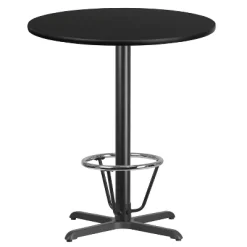 Flash Furniture 36'' Round Laminate Table Top With 30'' X 30'' Bar Height Table Base And Foot Ring -Home Style Deals Store GUEST 4ba09938 331a 4cf2 99c0 09b64336b111