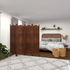 Traditional Wood Room Divider Screen Red - Olivia & May -Home Style Deals Store GUEST 4baf7a57 c515 4094 9195 2bdf1b8eedf6